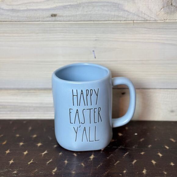 Rae Dunn Happy Easter Y'all Blue Mug Easter Holiday Decor - Picture 1 of 1